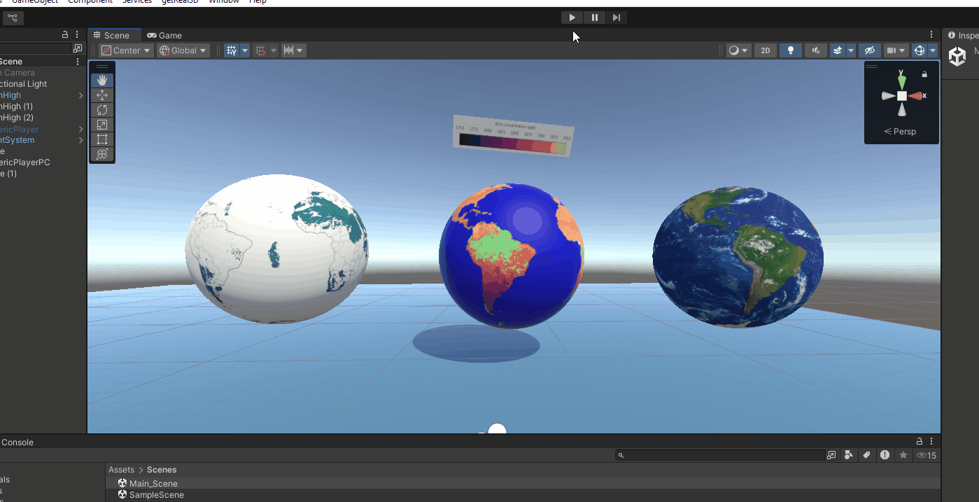 Unity Earth Demo